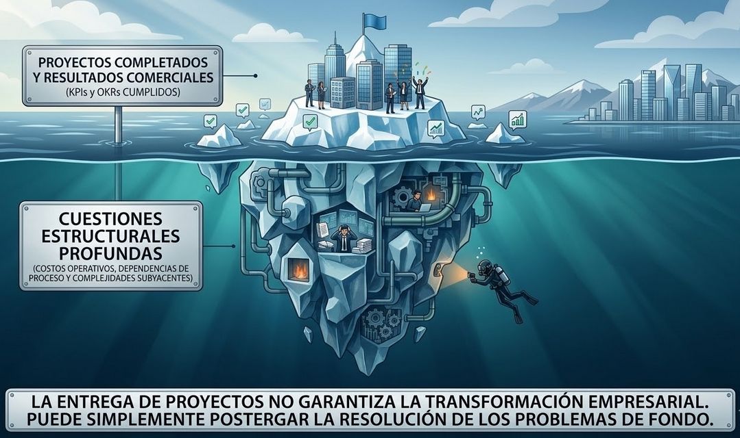 Terminar proyectos no es lo mismo que resolver problemas estructurales